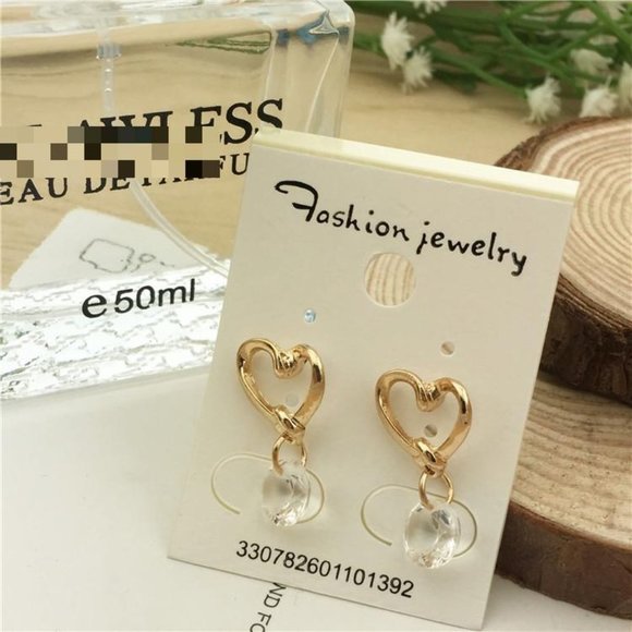 Earrings Hearts Women Bohemian Hoop Drop Cute Trendy Elegant Jewelry Accesories - Picture 7 of 7